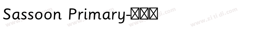 Sassoon Primary字体转换